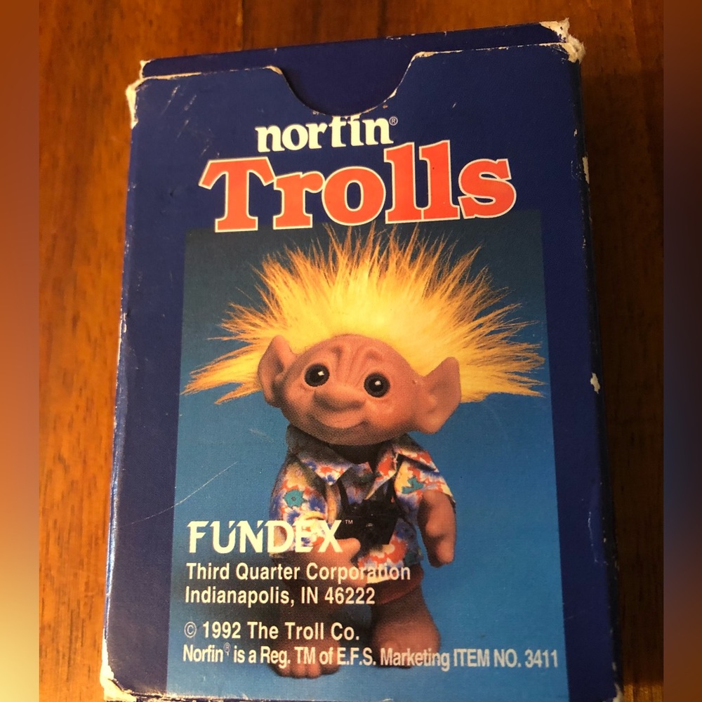 VINTAGE Norfin Trolls Playing Card’s 🧌
